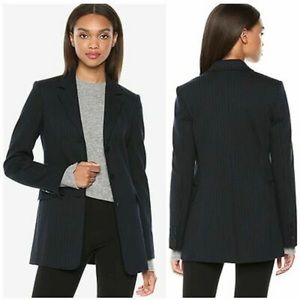 NWT THEORY deep navy pinstripe blazer jacket